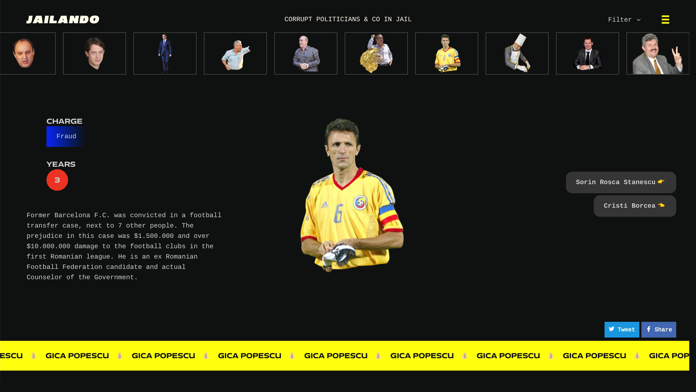 Jailando Gica Popescu Barcelona Romania